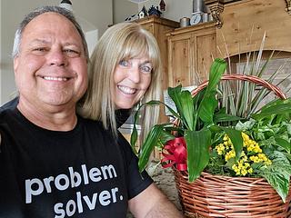 Ken Kaneversky with his wife